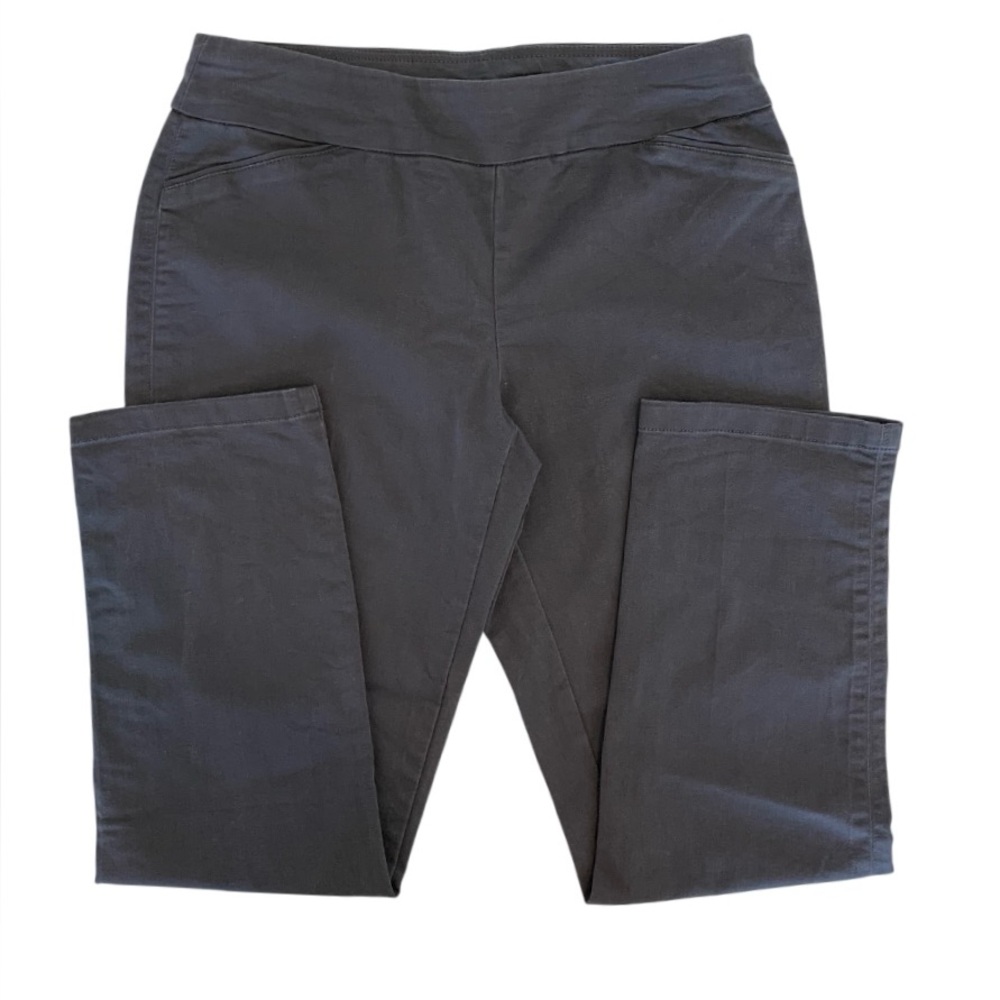 CROFT & BARROW Pant The Effortless Stretch Gray Pull On Women’s Size 12 LIKE NEW - Picture 2 of 15